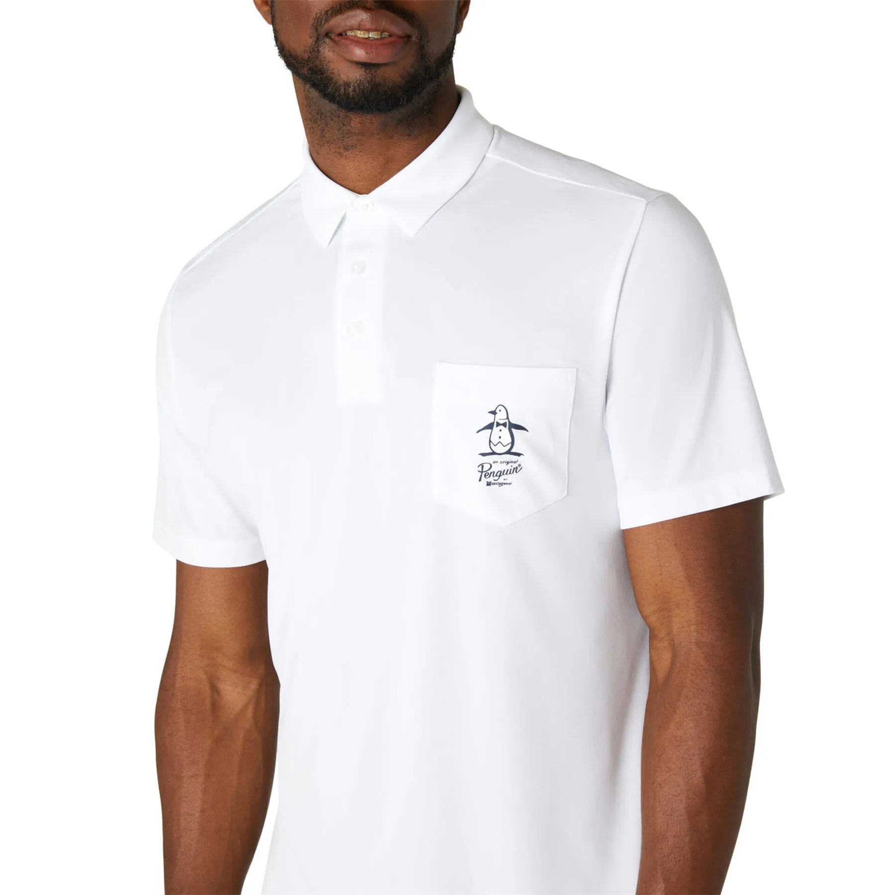 Quiet Please Graphic Oxford Polo Bright White - SS24