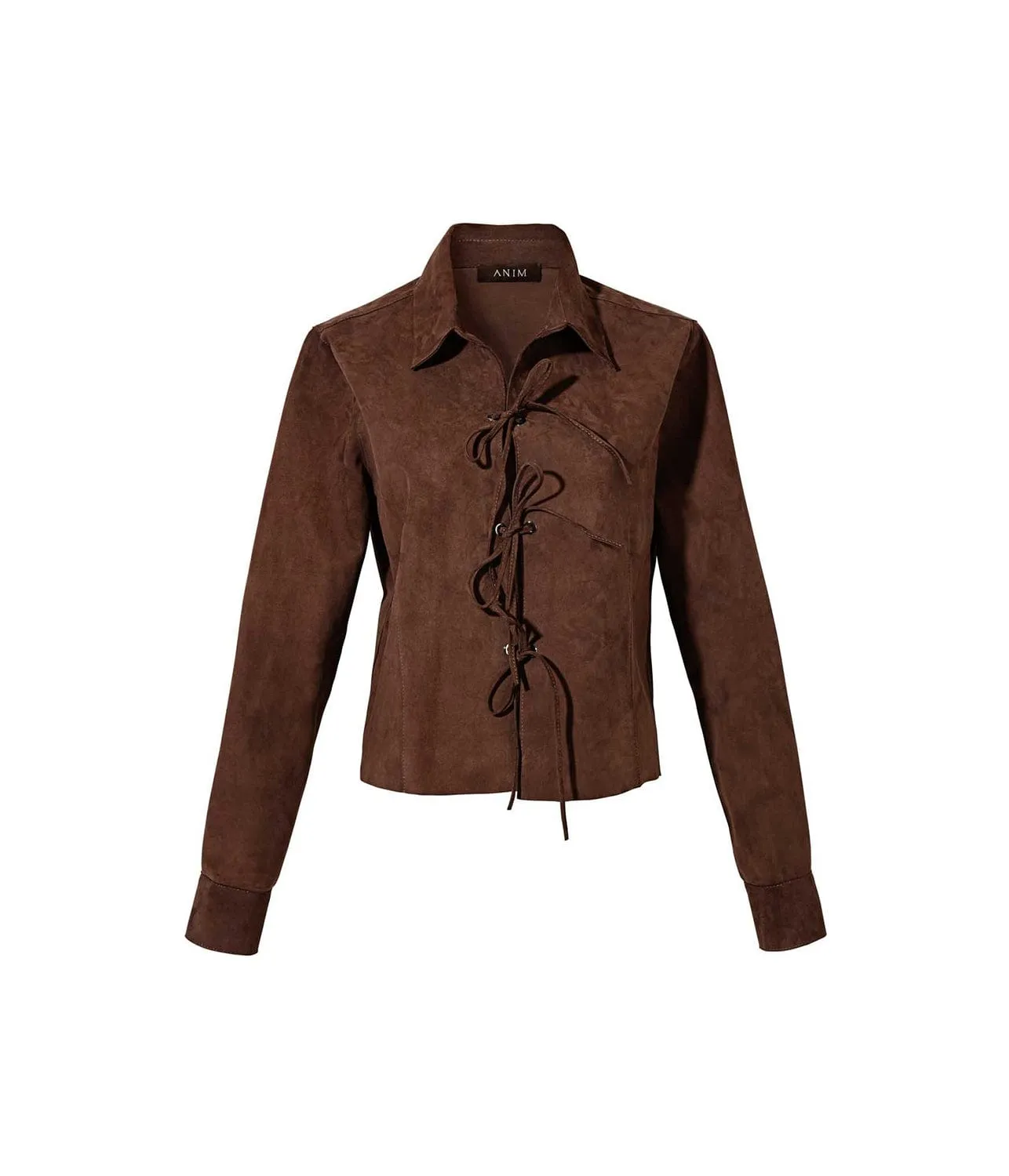 RUSI JACKET- BROWN SUEDE