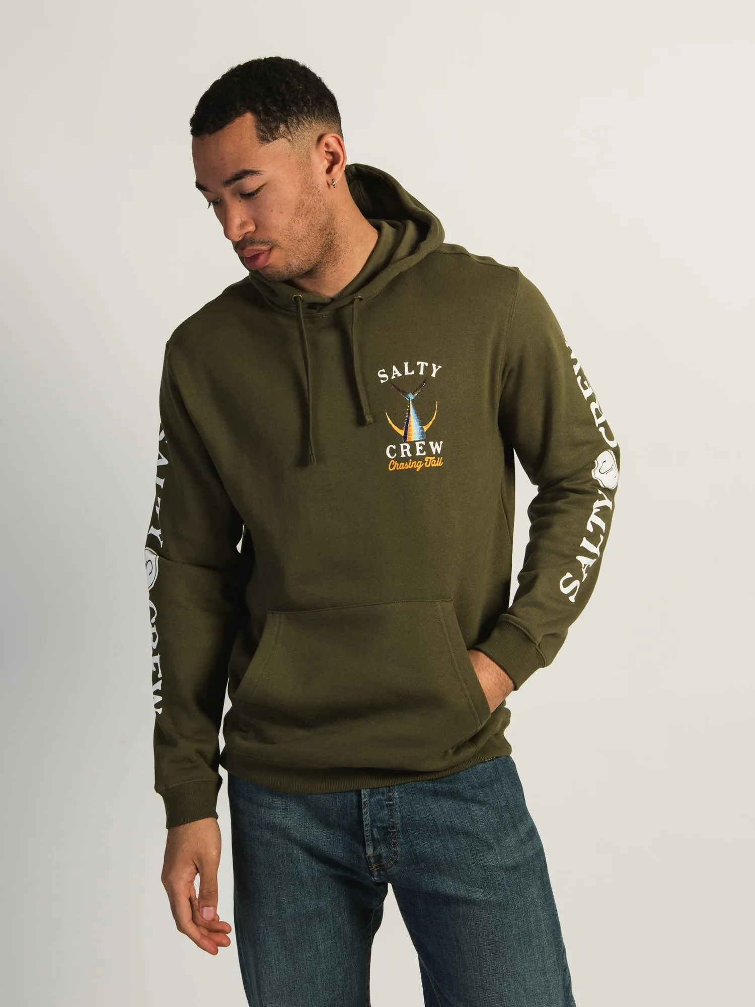 SALTY CREW TAILED FLEECE PULLOVER HOODIE