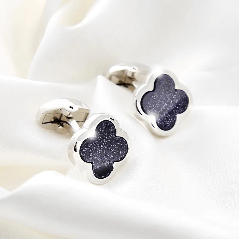 Simple Star Stone Men's French Swank Cufflinks