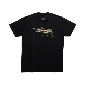 'Sitka' Men's Optifade Icon Tee - Black / Waterfowl Marsh