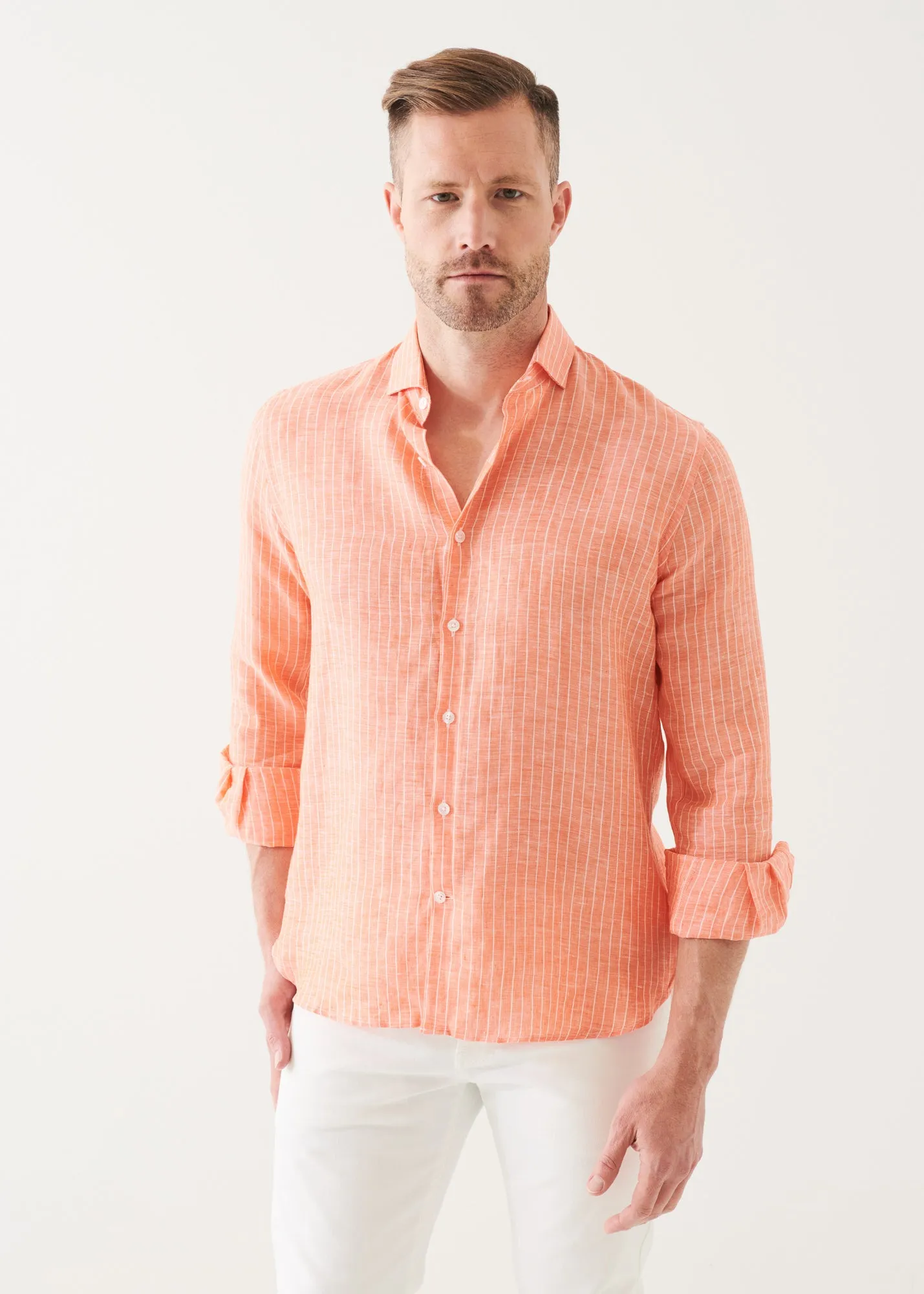 STRIPED LINEN SHIRT