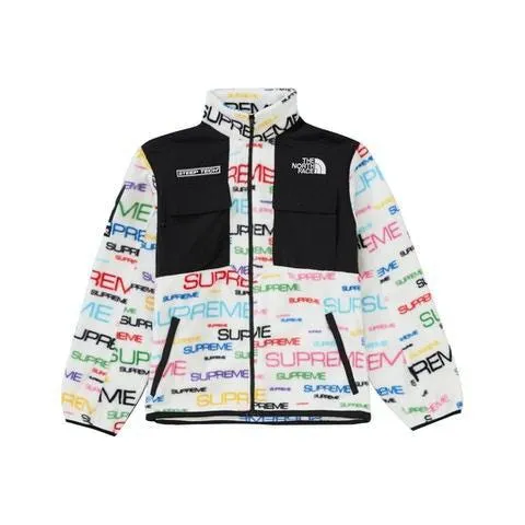 Supreme/The North Face Steep Tech Fleece Jacket (White)