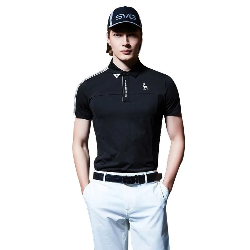 SVG Golf Men's Stitching Short-Sleeved Lapel POLO Shirt