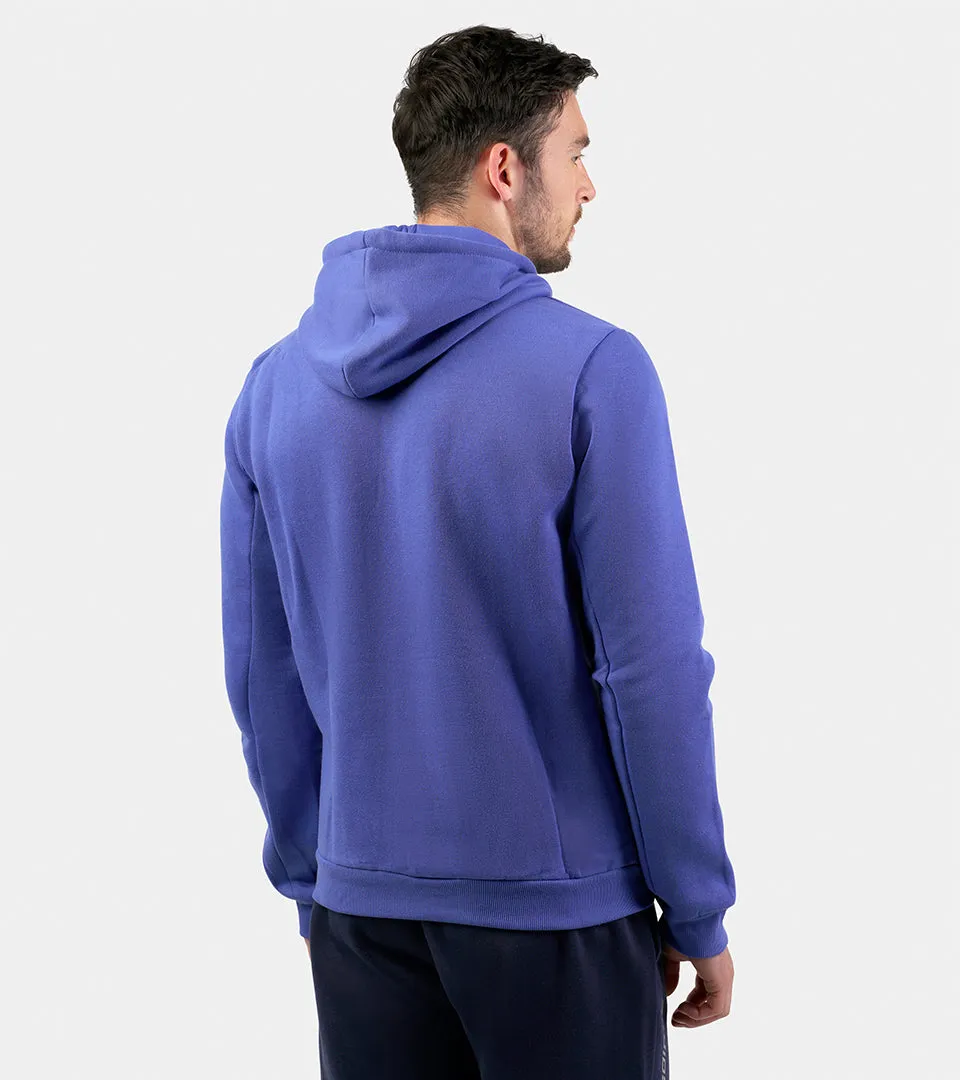 THE DOUBLE LOGO HOODIE - BLUE