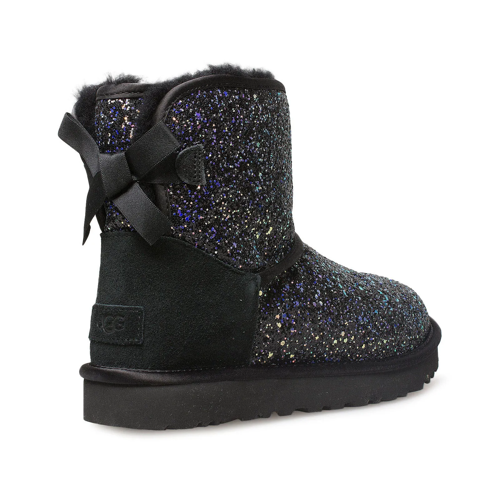 UGG Classic Mini Bow Cosmos Black Boots - Women's