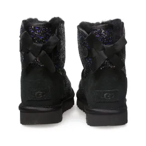 UGG Classic Mini Bow Cosmos Black Boots - Women's