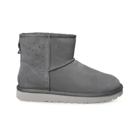 UGG Classic Mini II Studded Charcoal Boots - Women's