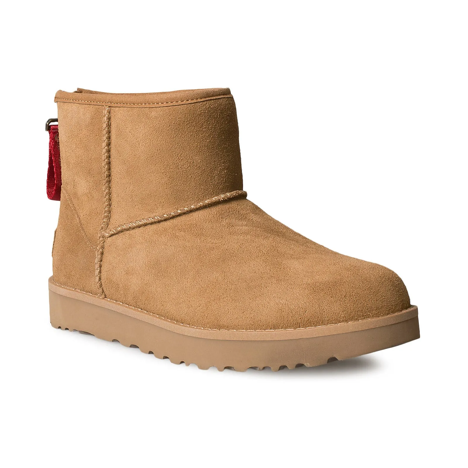 UGG Classic Mini Logo Zip Chestnut Boots - Women's