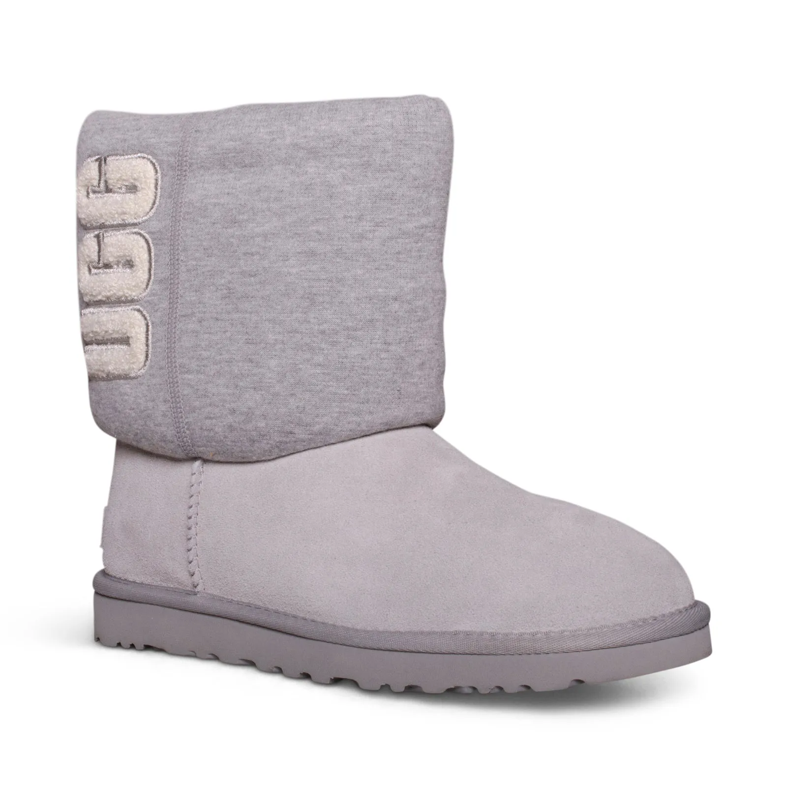 UGG Classic Short Fur Jersey Cozy Seal Boots - Women's