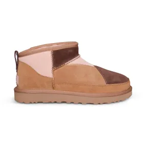 UGG Classic Ultra Mini ReImagined Chestnut Multi Boots - Women's