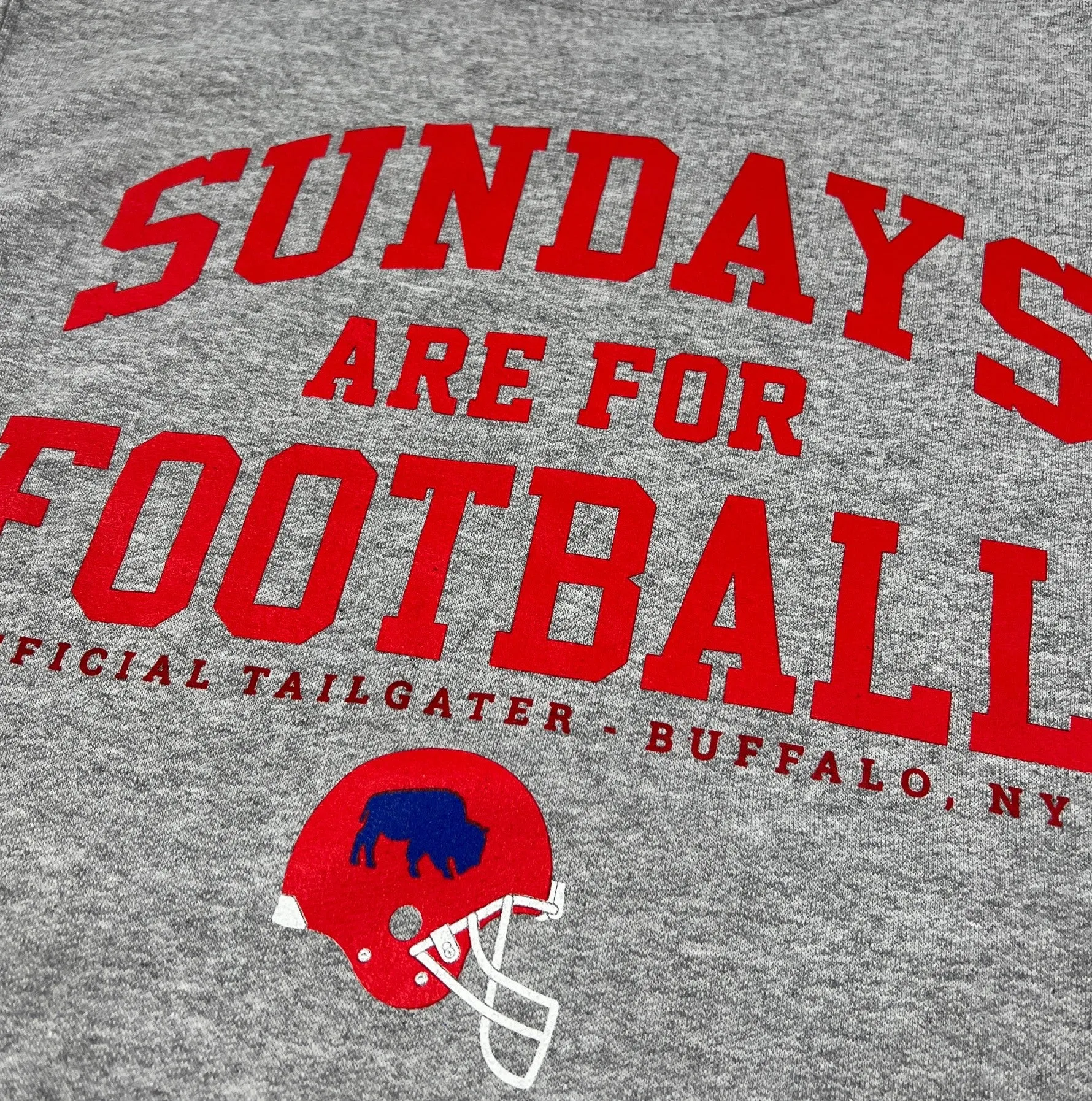 Unisex Sundays Are For Football Gray Crewneck Sweatshirt