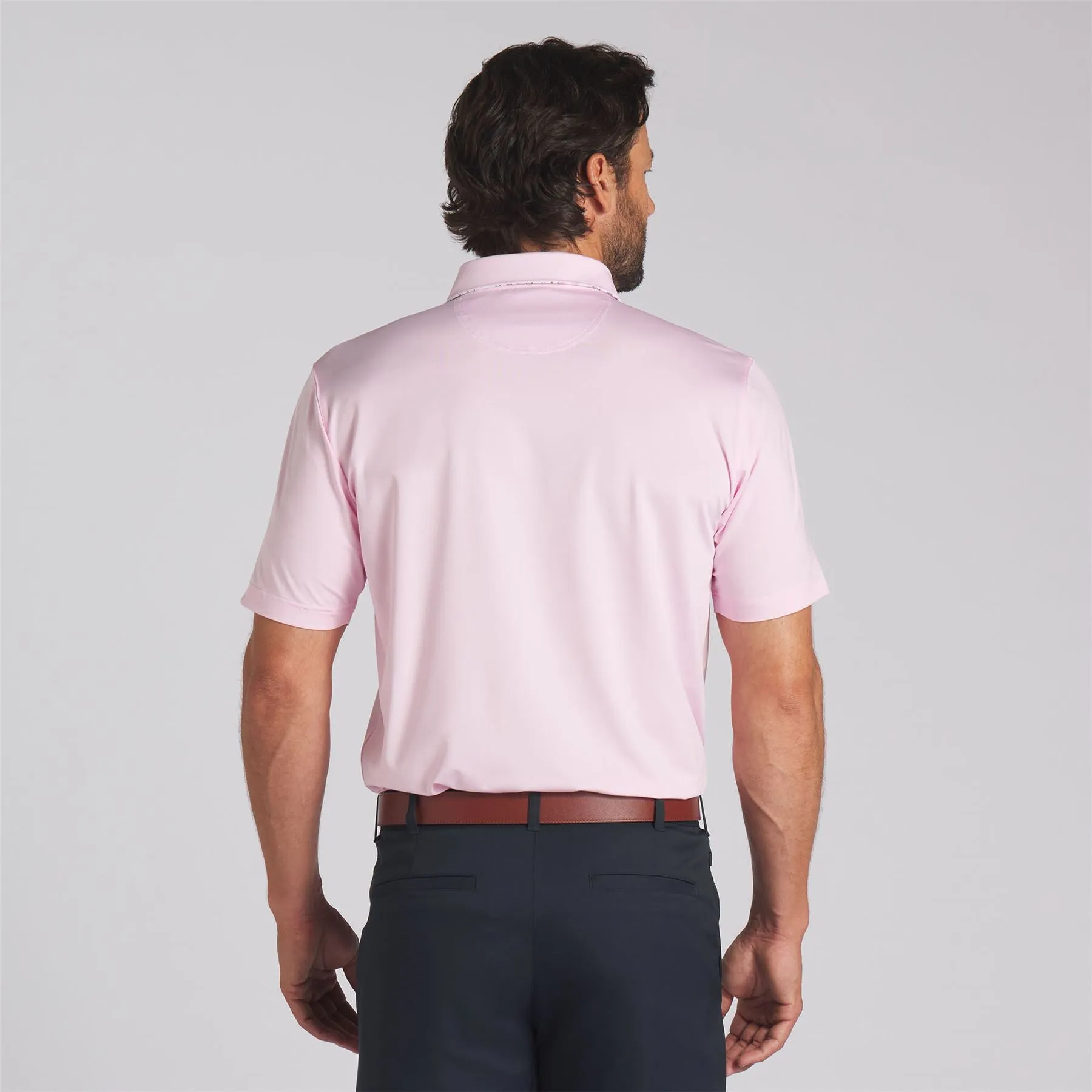 x AP Floral Trim Polo Pale Pink - SS24